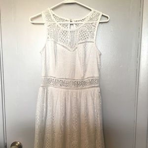 White lace dress